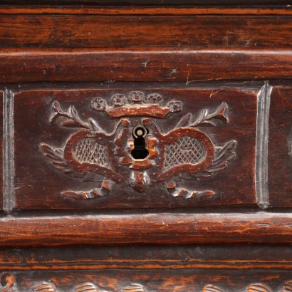 Sideboard mit Ständer, signiert Jean Baptist