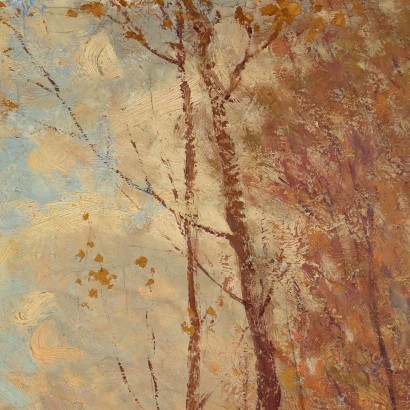 Peinture Paysage forestier