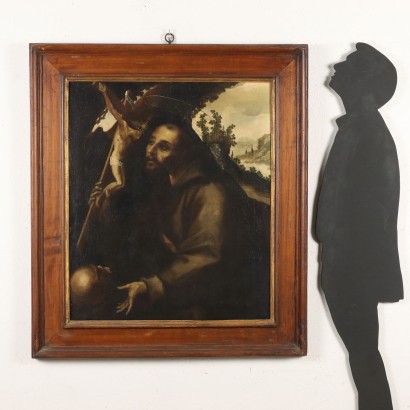 Painting of Saint Francis in prayer