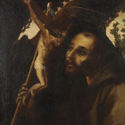 Painting of Saint Francis in prayer