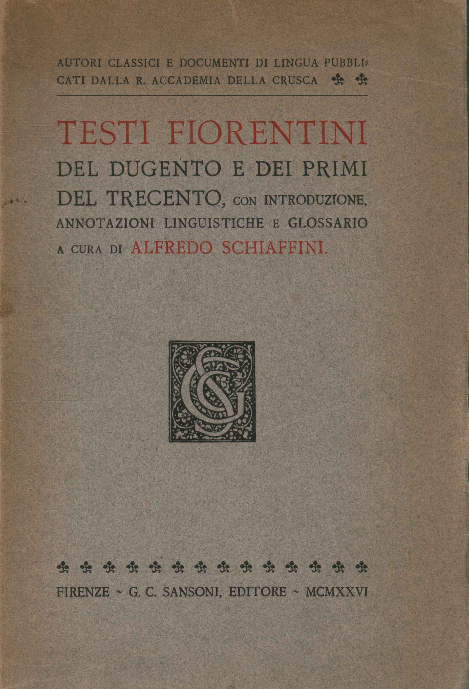 Florentinische Texte des 201. Jahrhunderts
