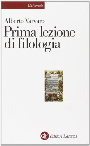 Prima lezione di filologia