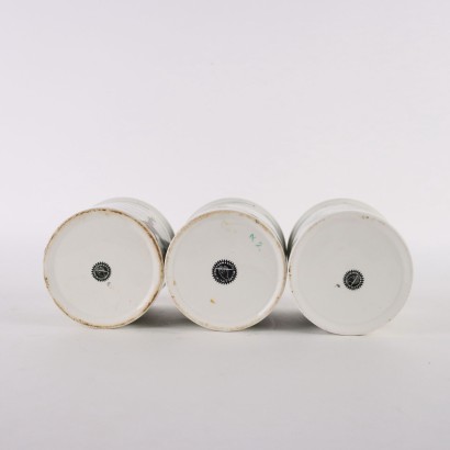 Groupe de trois pots Piero Fornasetti