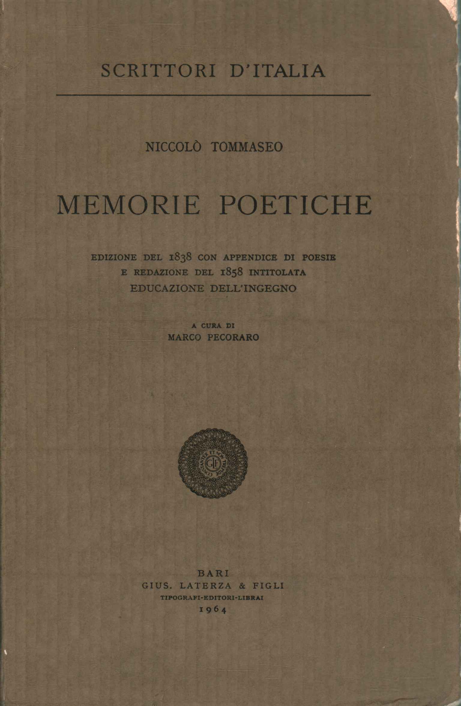 Memorie poetiche