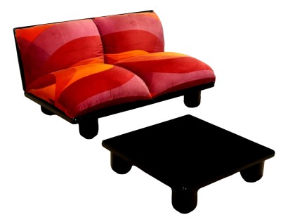 Sofa und Couchtisch „Blop“ von Carlo Bartoli für Rossi D'Albizzate, 1970er Jahre