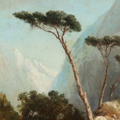 Painting Landscape with figure