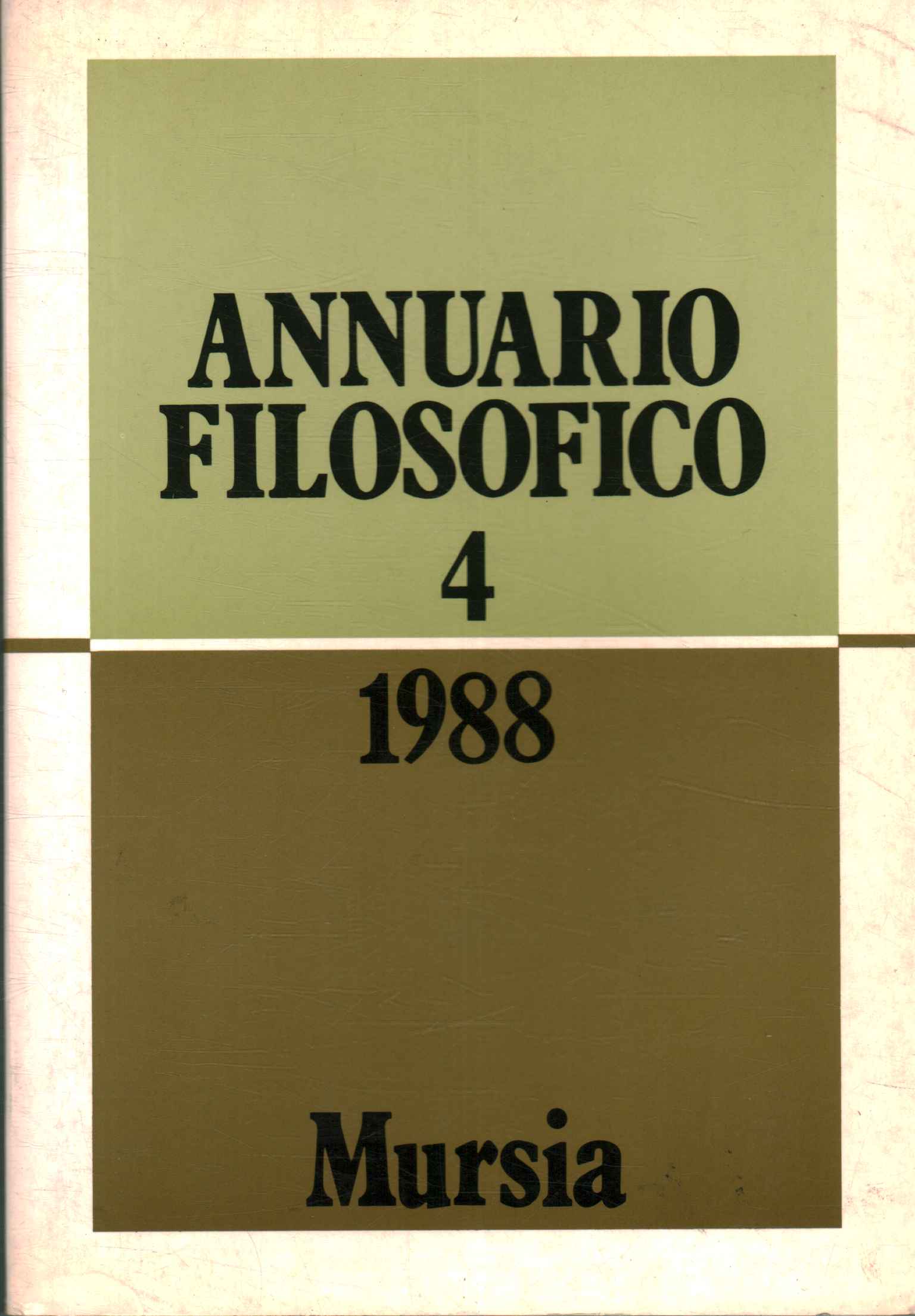 Anuario filosófico 4 (1988)