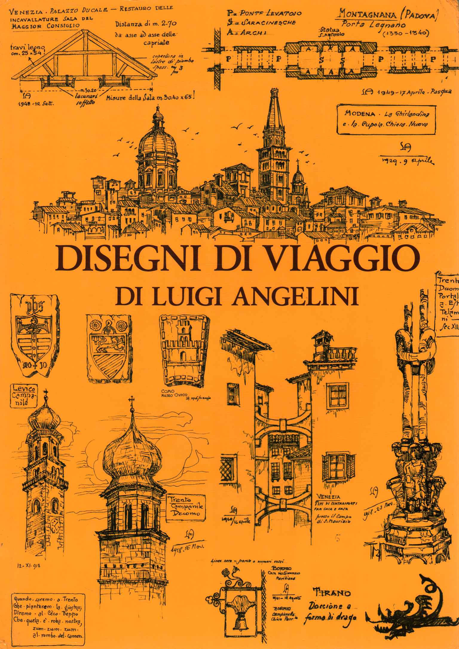 Disegni di viaggio di Luigi Angelini.