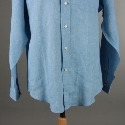 Camisa de lino azul claro de Brooks Brothers