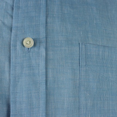 Brooks Brothers Camicia in Lino Azzurra