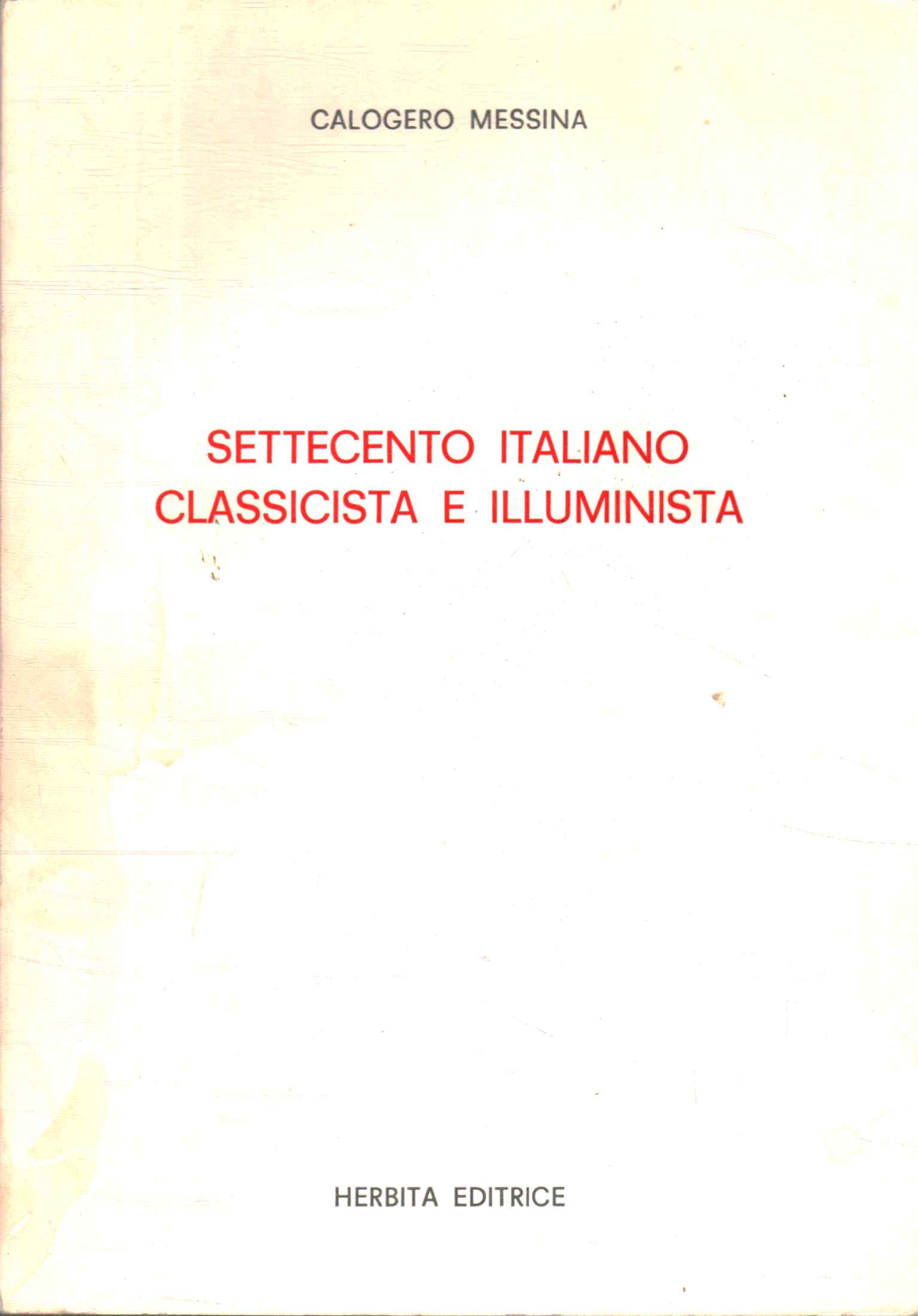 Eighteenth century Italian classicist and enlightened