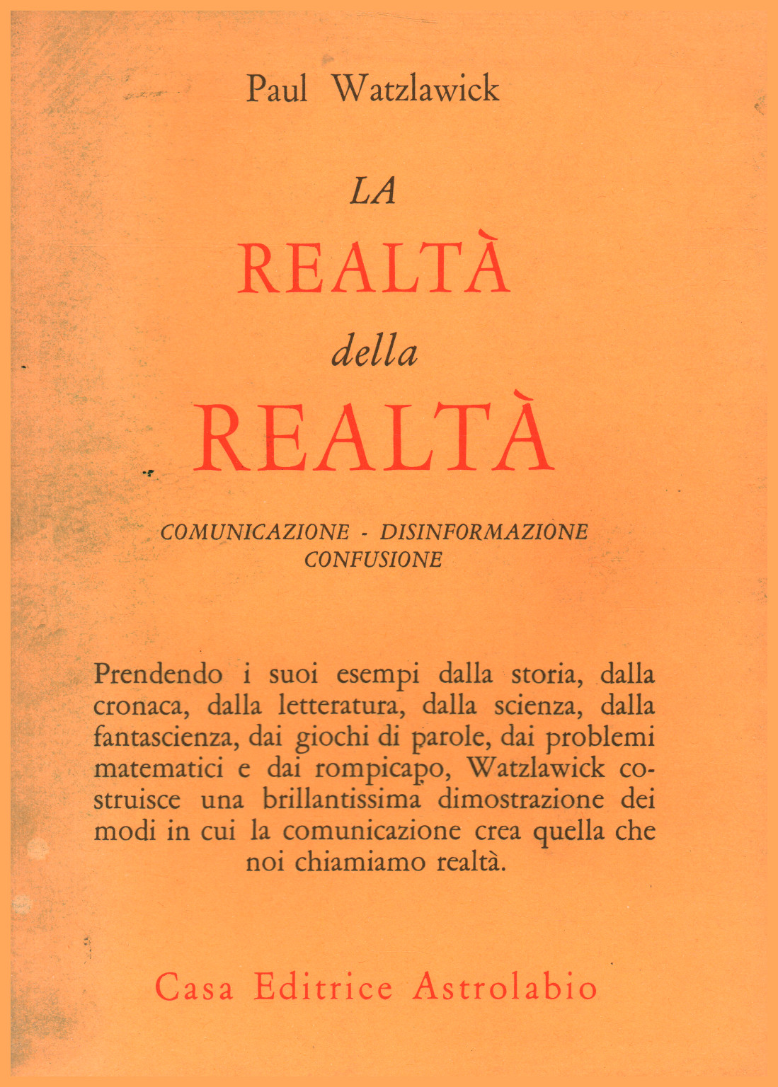 La realtà della realtà