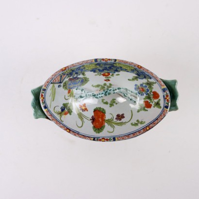 Gravy boat in Faenza majolica