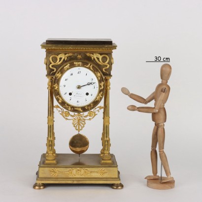 Gilded Bronze Table Clock Ro