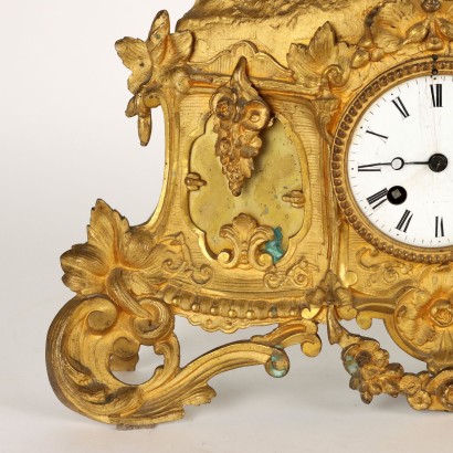 Gilded Bronze Mantel Clock