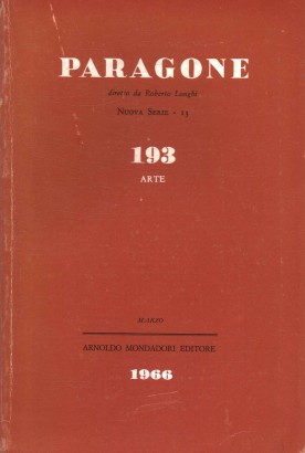 Paragone. Arte (Anno XVII, Numero 193/13, marzo 1966)