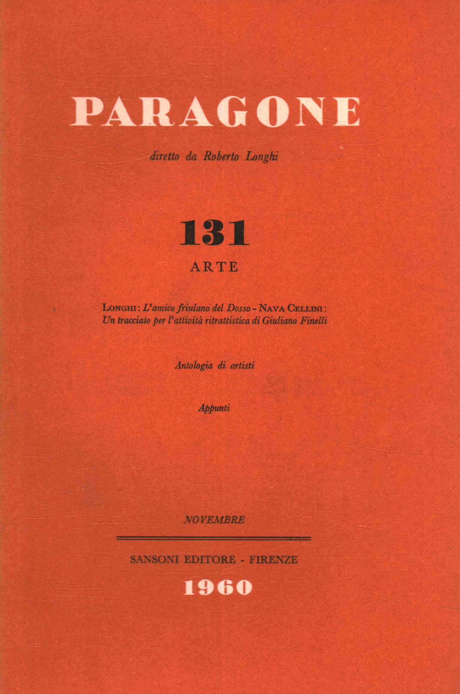 Paragone Arte (An XI Numéro 131, bi,Paragone. Arte (An XI Numéro 131, b