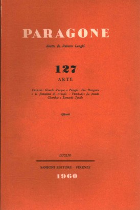 Paragone. Arte (Anno XI, Numero 127, bimestrale, luglio 1960)