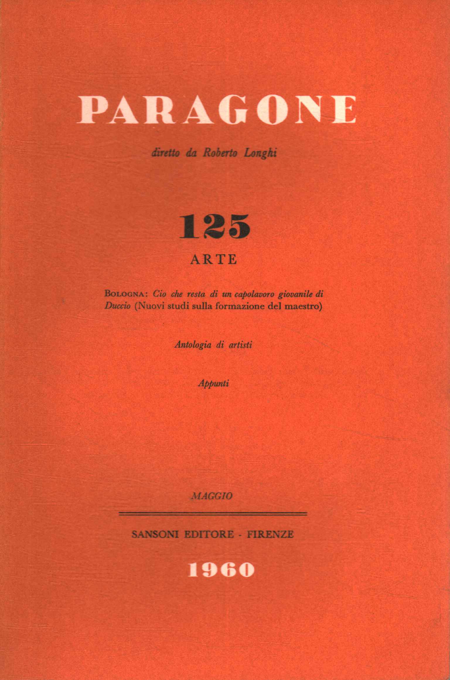 Paragone Arte (Año XI Número 125, bi,Paragone Arte (Año