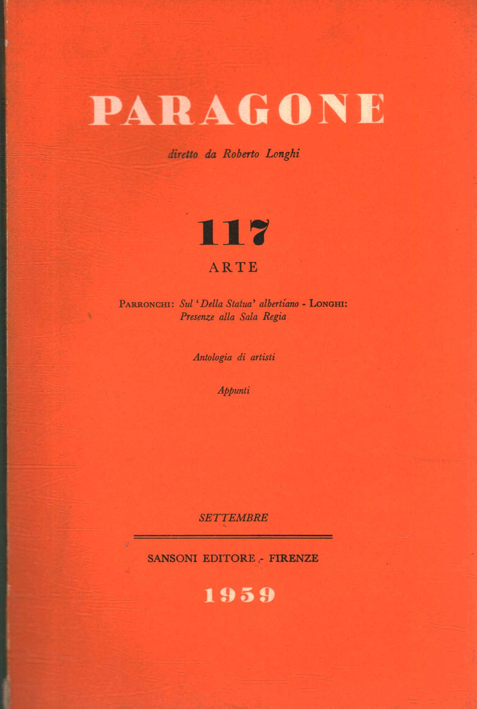 Paragone Arte (Anno IX Numero 117, Bi,Paragone Arte (Anno IX Numero 117, Bi,Paragone Arte (Anno IX Numero 117, bi,Paragone. Arte (Anno IX Numero 117, b