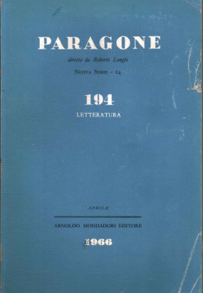 Paragone. Letteratura (Anno XVII, Numero 194/14, aprile 1966)