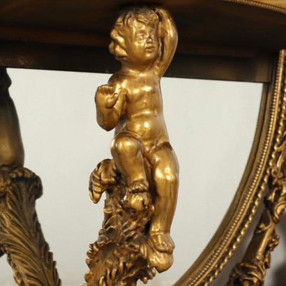 Console avec miroir de style baroque