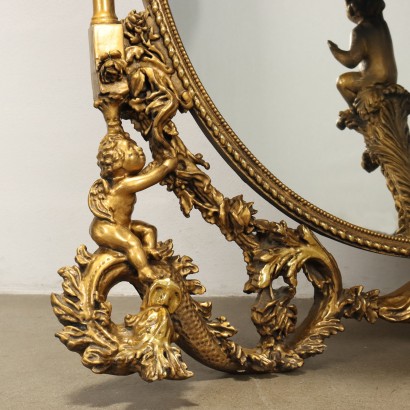 Console avec miroir de style baroque