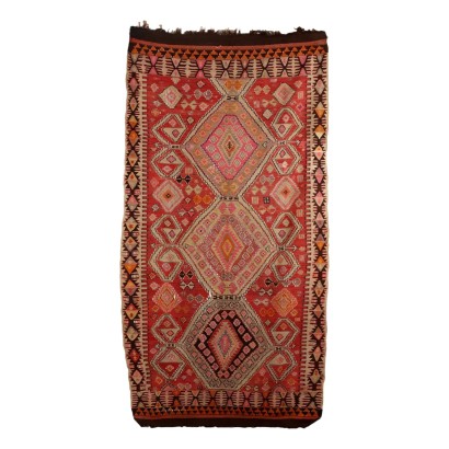 Antiker Kilim Teppich Wolle Feiner Knoten Türkiye 277 x 150 cm