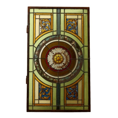 Antique Art Nouveau Window Italy XIX-XX Century