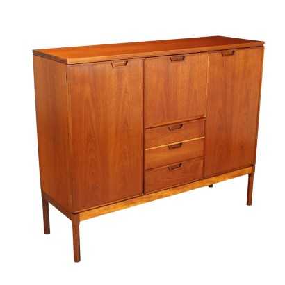 Vintage 1960s Highboard Teak Veneer England