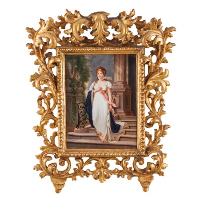 Tableta de porcelana de la reina Luisa de Prusia, Pintura sobre tableta de porcelana, Reina Luisa de Prusia