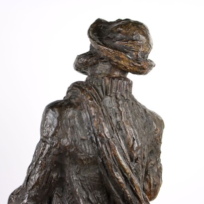 Scultura di Alpinista in Bronzo