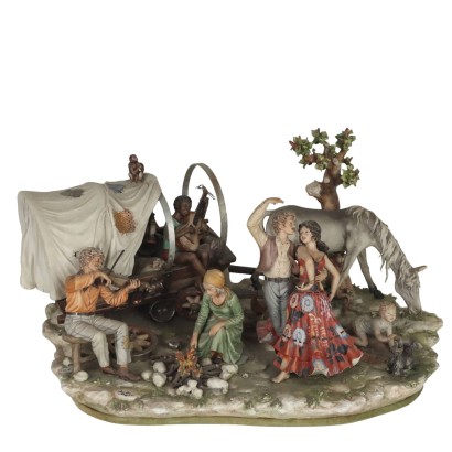 Vintage Skulptur aus Keramik von Capodimonte der 70er Jahre