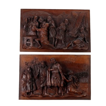 Pair of Carved Panels