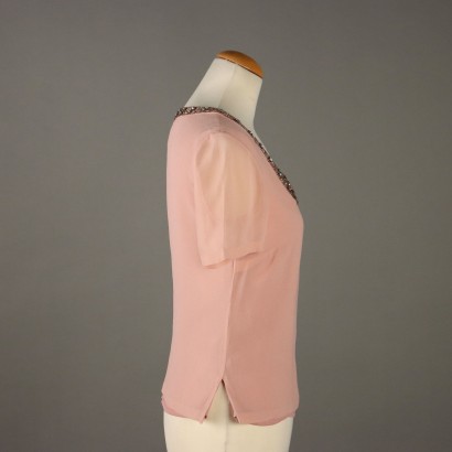 Luisa Spagnoli Blouse en soie rose