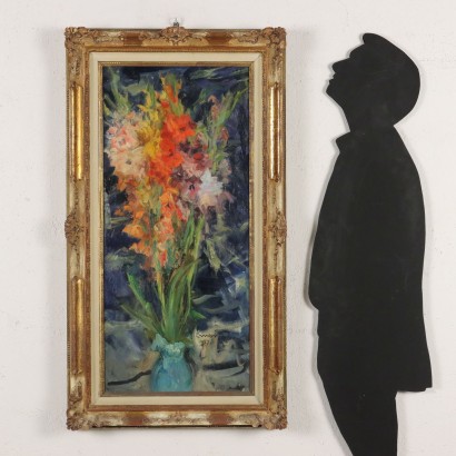 Painting by Cesare Monti, Vase of flowers, Cesare Monti, Cesare Monti, Cesare Monti