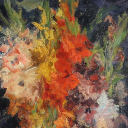 Painting by Cesare Monti, Vase of flowers, Cesare Monti, Cesare Monti, Cesare Monti