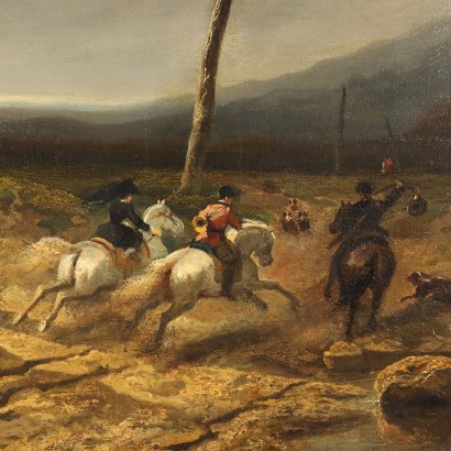 Peinture de Felix Bovie,Paysage avec chasseurs à cheval,Felix Bovie,Felix Bovie,Felix Bovie,Felix Bovie,Felix Bovie,Felix Bovie