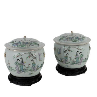 Antique Food Holders Porcelain China 1920 ca.