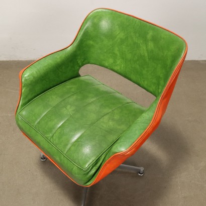 OFFICE ARMCHAIR GROUP, Sillones americanos vintage de los años 60 y 70