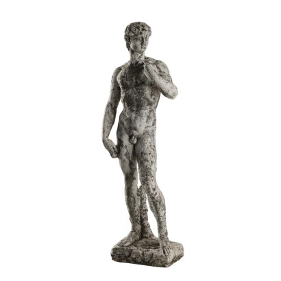 Antique Garden Sculpture David Michelangelo Stone XX Century