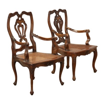 Pair of Different Armchairs in Ba Style