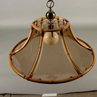 Chandelier, Bamboo Lamp 80s