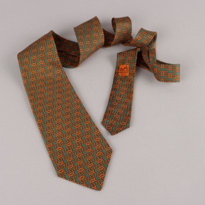 Hermès Vintage Tie 369 EA Coloured Silk France