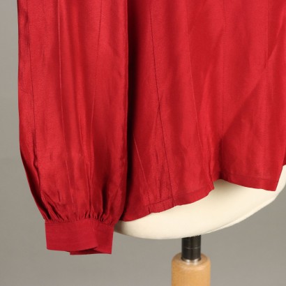 Chemise rouge vintage Roberto Capucci