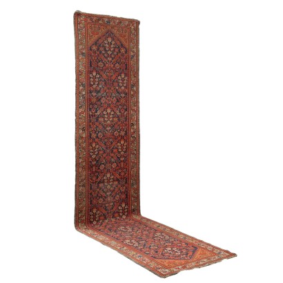 Tapis Malayer Ancien Coton Laine Noeud Fin Iran 403 x 96 cm