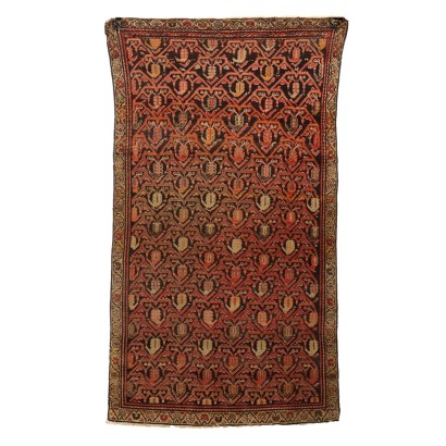 Tapis Ancien Asiatique Coton Laine Noeud Fin 177 x 95 cm