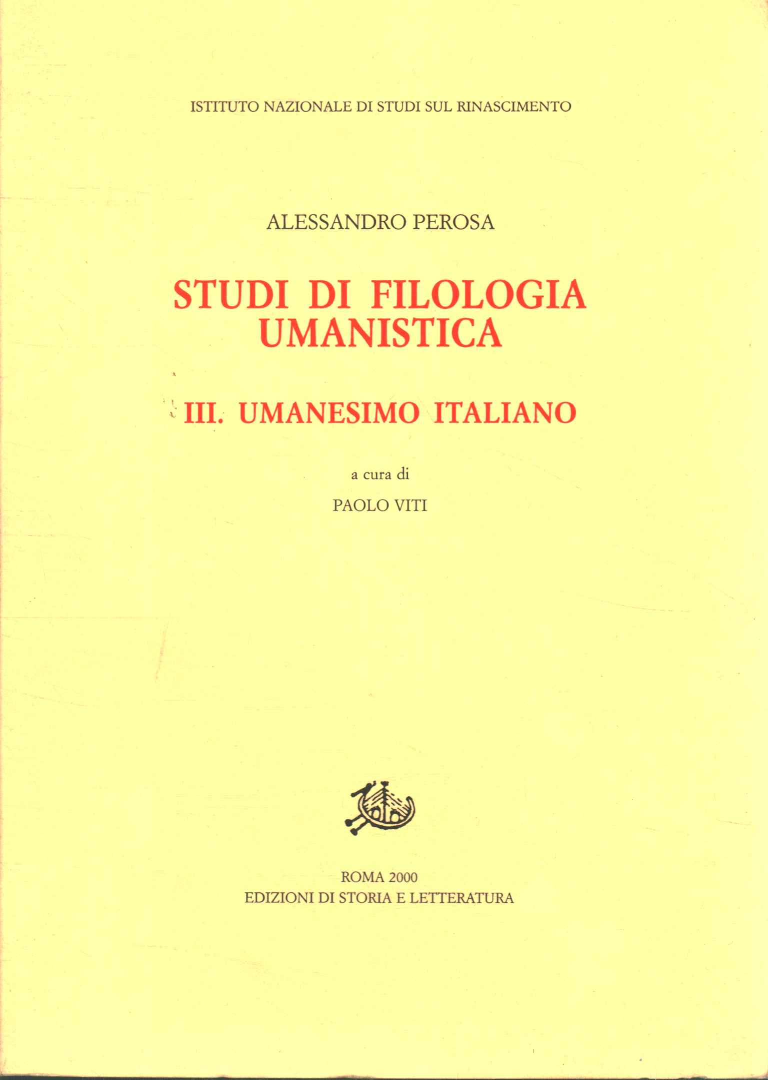 Estudios de filología humanística,Estudios de filología humanística. Humanismo%2