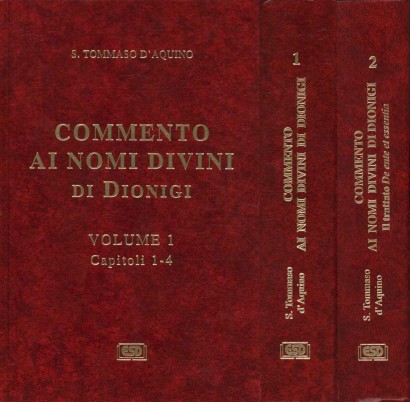 Commento ai nomi divini di Dionigi (2 Volumi)