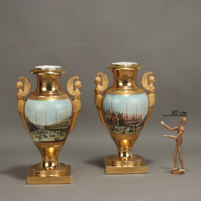 Pair of Large Empire Style Vases